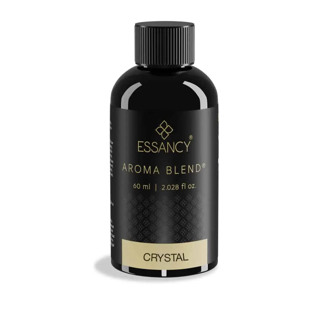 Crystal Aroma Blend 60ml by Essancy, elegant fragrance diffuser oil for home, ideal for refreshing indoor air with a luxurious scent.