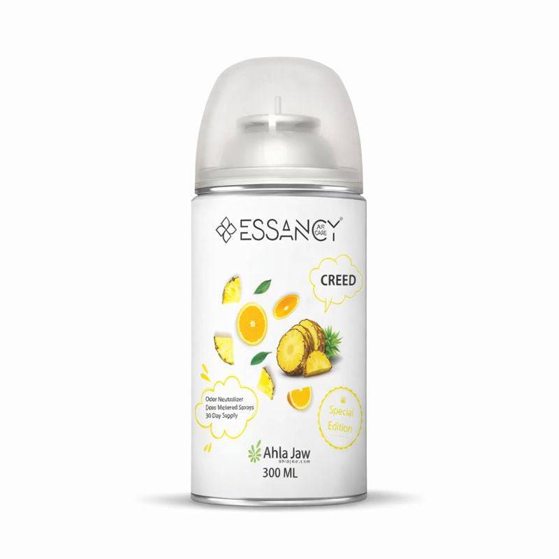 CREED Air Freshener - Sophisticated Aroma | 300ML Room Scent by Essancy with citrus and pineapple notes, ideal for home freshness and elegance.