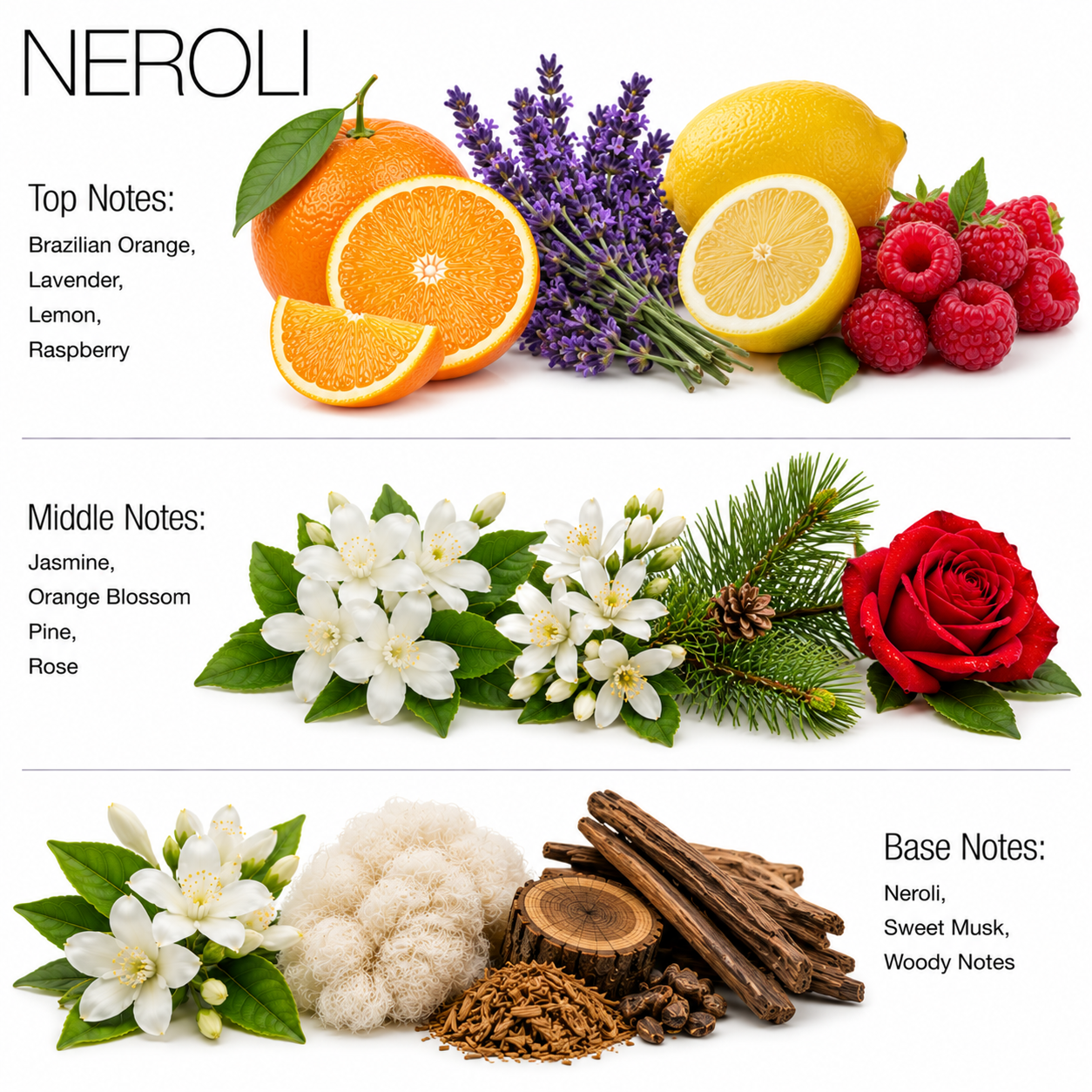 Neroli Aroma Diffuser Oils - Fresh Citrus Floral