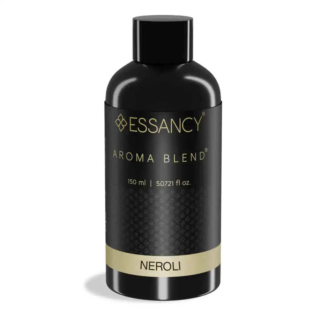 Essancy Neroli Aroma Blend 150ml diffuser oil with floral citrus notes, perfect for enhancing wellness and elegant home environments.