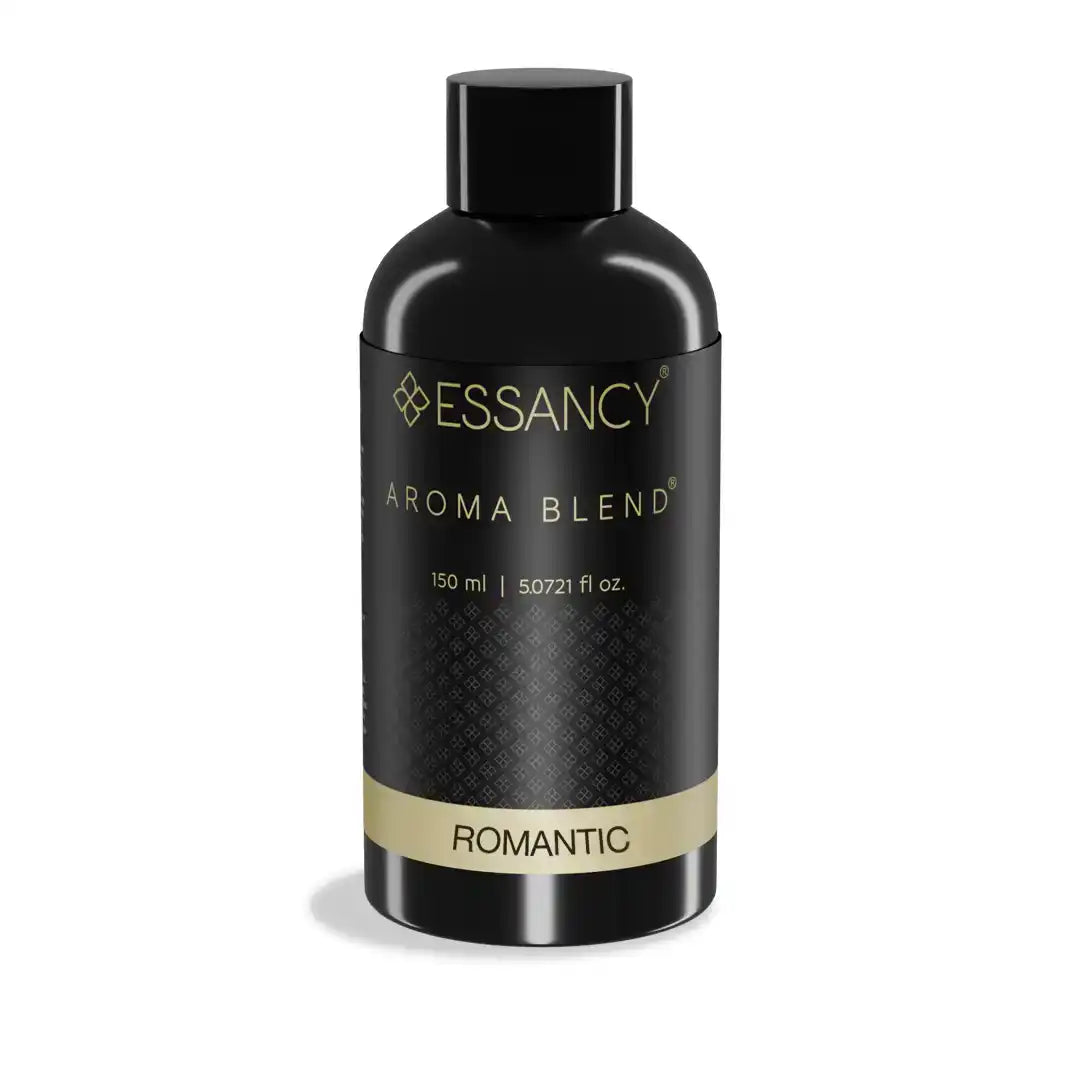 Romantic Aroma Blend 150ml by Essancy, elegant home fragrance oil with floral and fruity notes for diffusers. Ideal for romantic ambiance.
