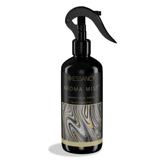 Armour – Ethanol 70% Aroma Mist Premium Air Freshener 300ml in a sleek black spray bottle with marbled gold and silver label, ideal for home or car use.