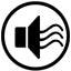 This icon typically representsaudio" or "sound." It shows a speaker emitting sound waves, indicating that audio is playing or that sound is enabled.
