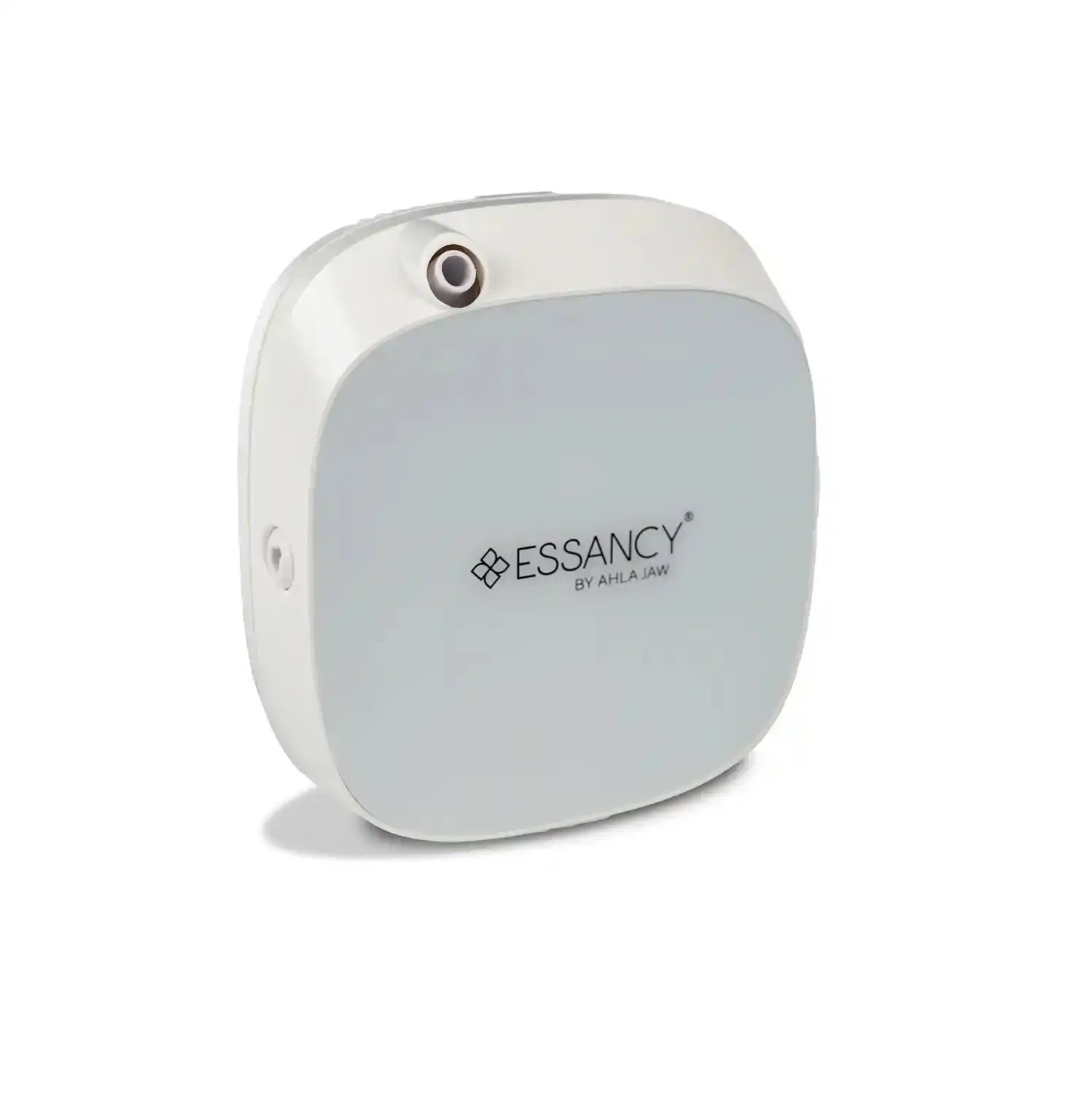 F2 Portable Scent System - Diffuser in white and grey color variant. Compact plug-in scent system for modern home and office interiors.