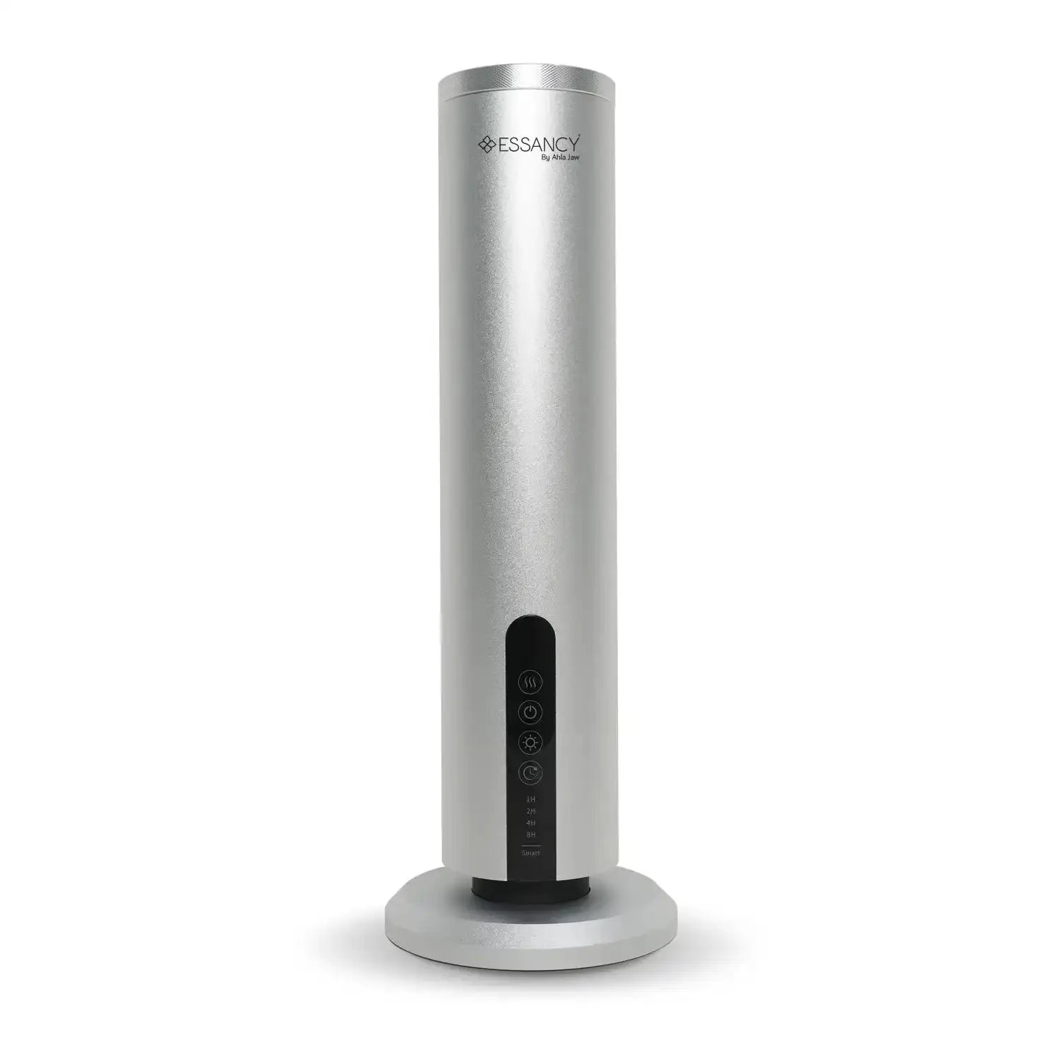 Marbella Echo Aroma Diffuser in silver finish with sleek cylindrical design, ideal for modern home fragrance systems.