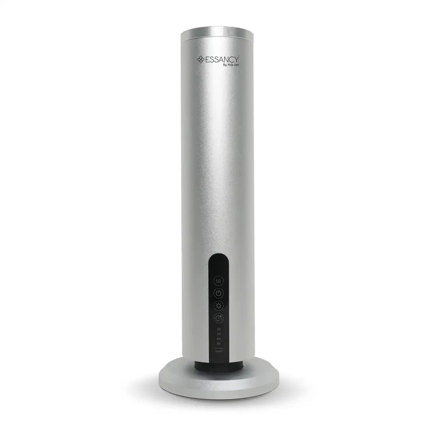 Marbella Echo Aroma Diffuser in silver finish with sleek cylindrical design, ideal for modern home fragrance systems.