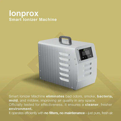 Ionprox Smart Ionizer Machine on a green background