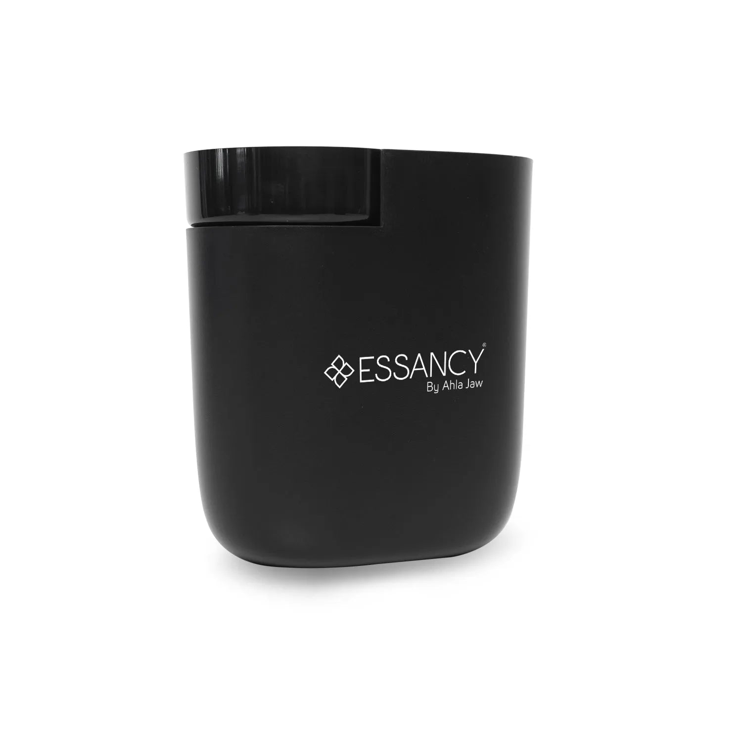 Black container with 'ESSANCY' logo on a white background