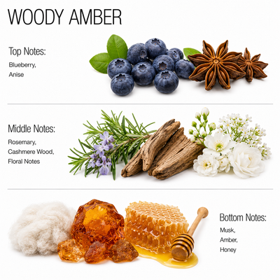 Woody Amber Aroma Diffuser Oils - Warm Woody Scent