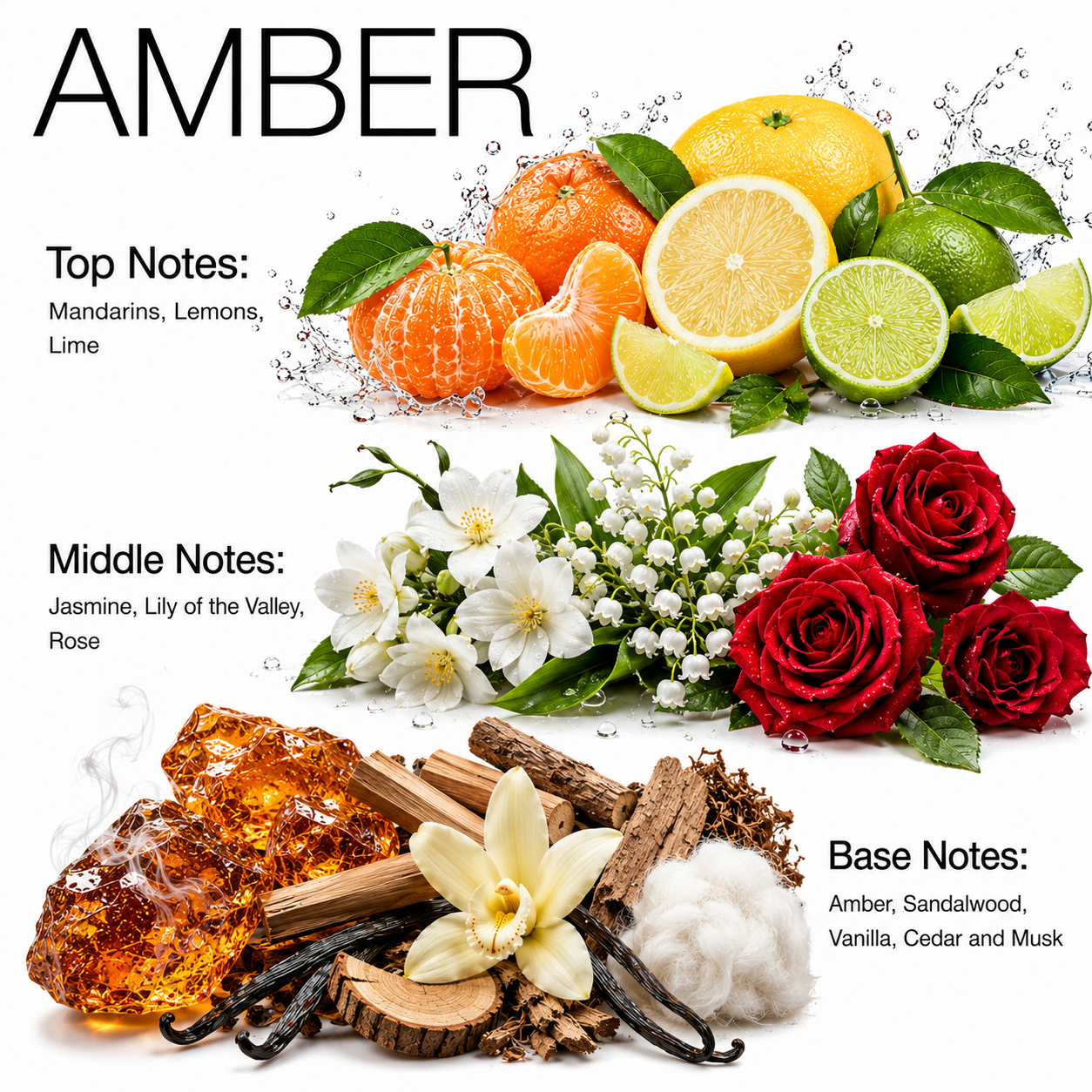 Amber - Aroma Blend Diffuser Oils Premium Fragrance