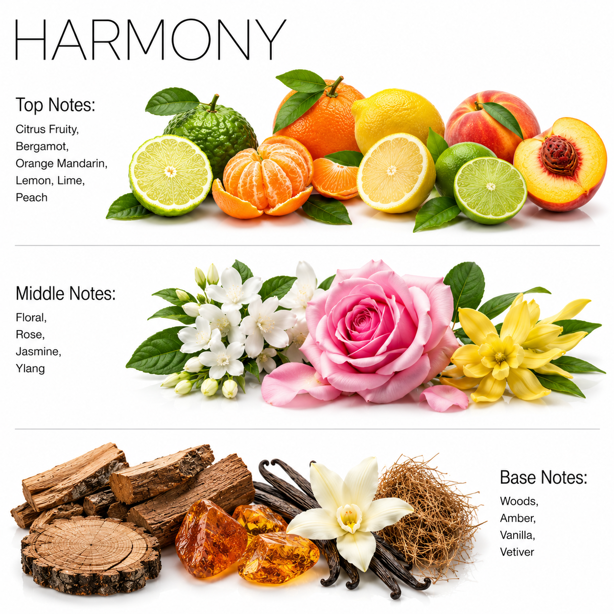 Harmony Aroma Diffuser Oils UAE | Citrus Floral Woody Scent
