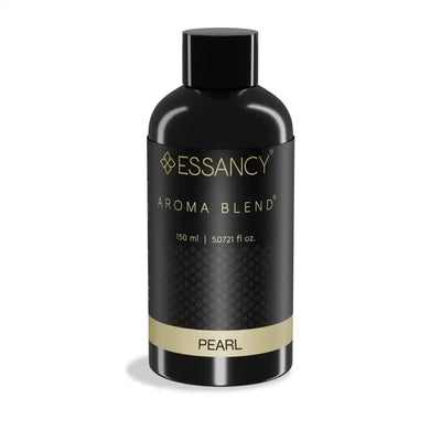 Pearl Aroma Blend 150ml by Ahla Jaw in sleek black bottle, an elegant fragrance diffuser for home with floral and musky scent profile.
