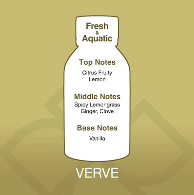 Verve Aroma Blend fragrance oil bottle label